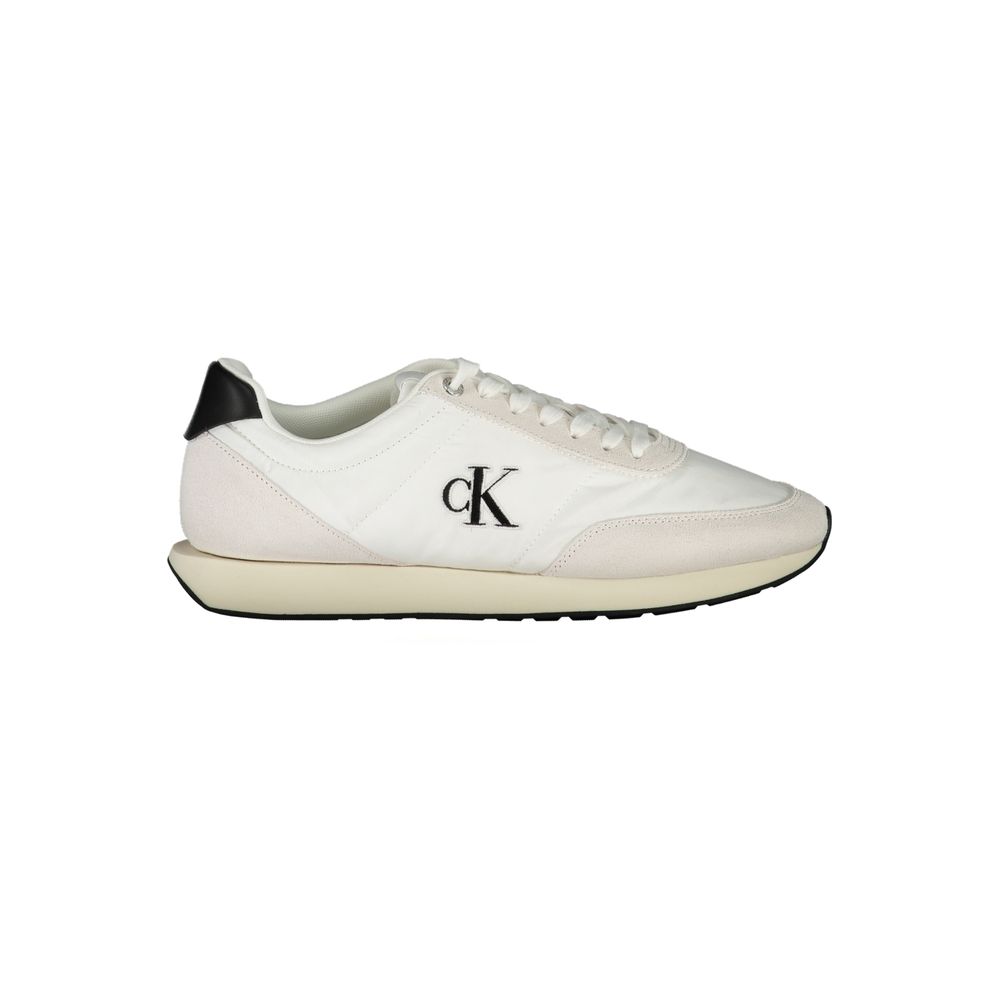 Calvin Klein White Polyester Men Sneaker 1728,67403481248,Athletic - Sneakers - Shoes,Calvin Klein,EU40/US7,EU41/US8,EU42/US9,EU43/US10,EU44/US11,EU45/US12,Men,New with tags,Shoes,Sneakers - Shoes,White