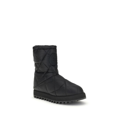 Dolce & Gabbana Black Polyamide Boots