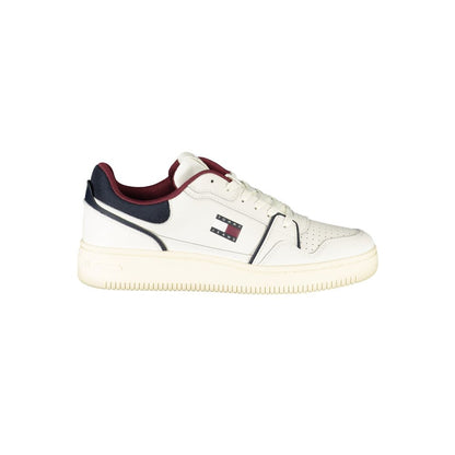 Tommy Hilfiger Bianco Polyurethane Men Sneaker
