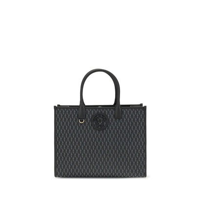 Versace Black Cotton Handbag