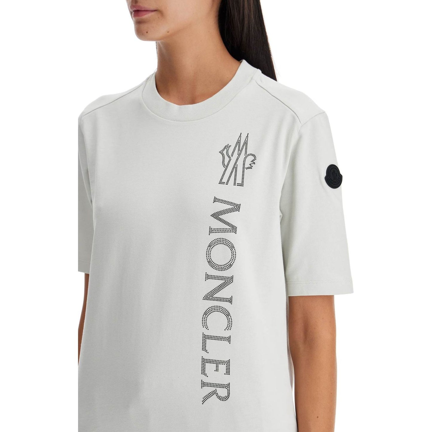 Moncler textured logo t-shirt Topwear Moncler