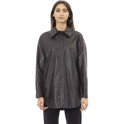 Alpha Studio Shirts AD8841L_5350MORO,Alpha Studio,Brown,Category-Clothing,Clothing,Gender-Women,Made in Italy,Shirts,Shirts - Women - Clothing,Subcategory-Shirts,true,Women,Women > Clothing > Shirts,women >Bags,women>accessorries