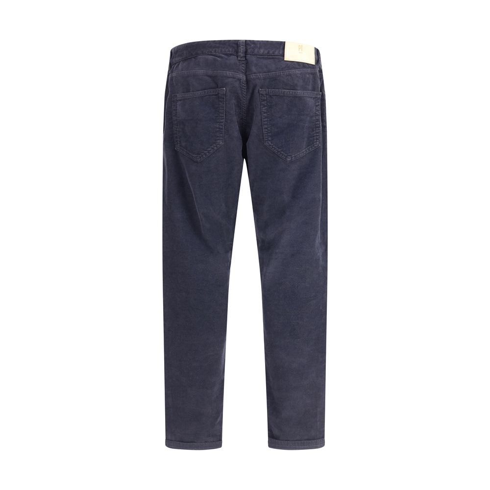 PT Torino Blue Cotton Casual Pants