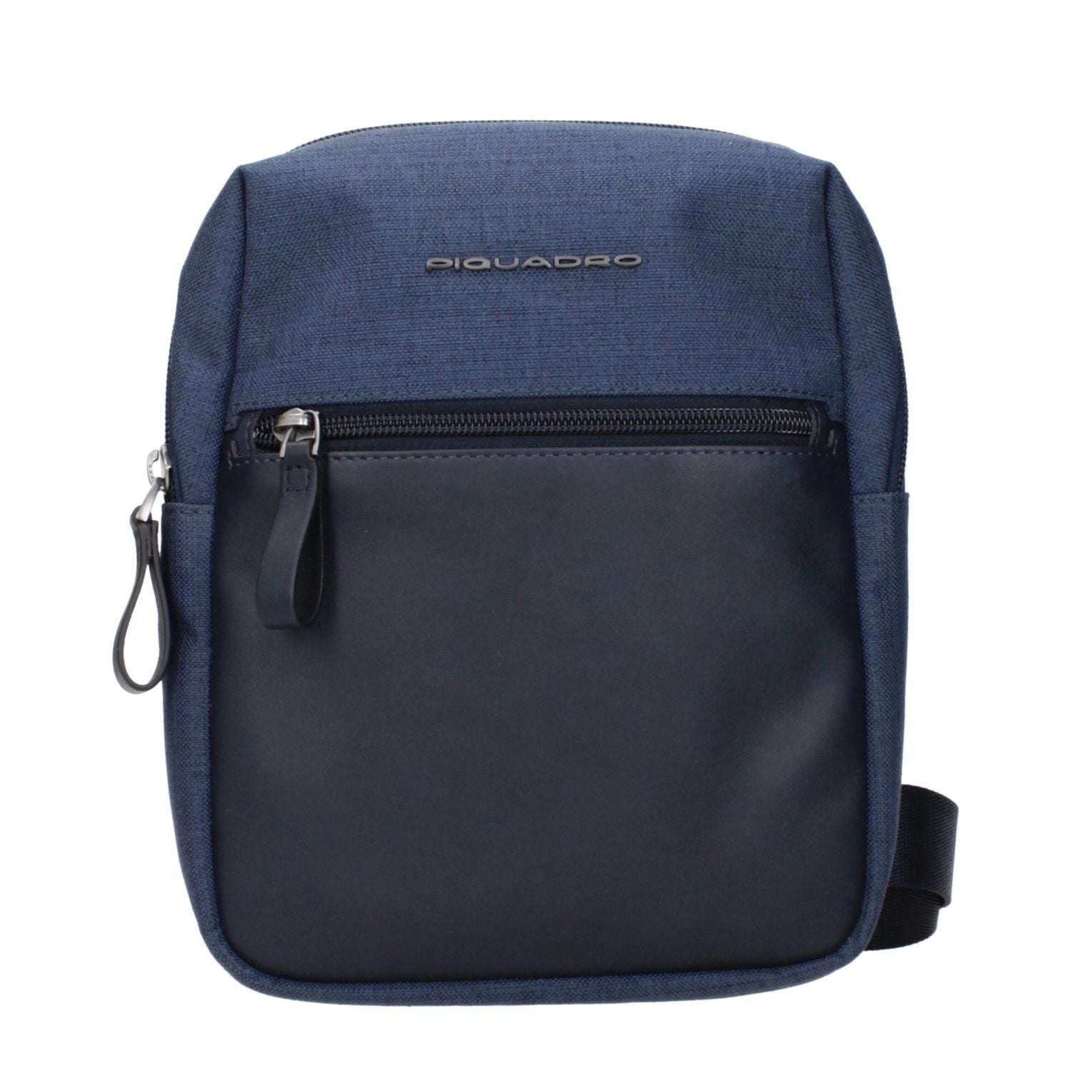 Piquadro Blue Fabric Crossbody Bag