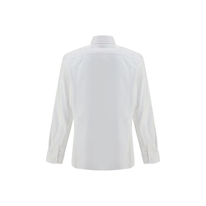 Brunello Cucinelli White Cotton Dress Shirt