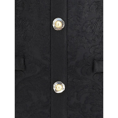 Balmain Black Viscose Cocktail Dress