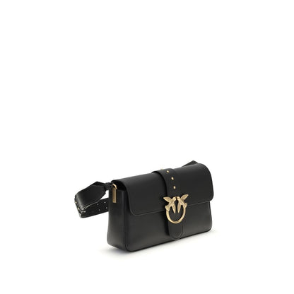 PINKO Black Leather Shoulder Bag 1728,72470364320,Accessories,Bags,Black,New with tags,PINKO,Shoulder Bags - Bags,Women