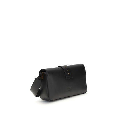 PINKO Black Leather Shoulder Bag 1728,72470364320,Accessories,Bags,Black,New with tags,PINKO,Shoulder Bags - Bags,Women