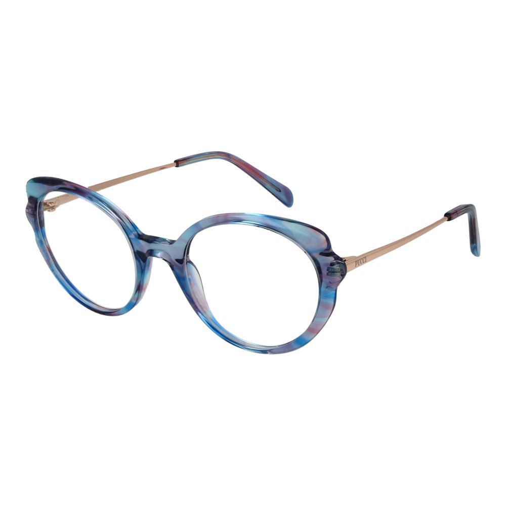 Emilio Pucci Blue Plastic Glasses (Frames) 1728,67345776800,Accessories,Blue,Emilio Pucci,Glasses (Frames) - Glasses and Sunglasses - Accessories,Glasses and Sunglasses - Accessories,New with tags,Women