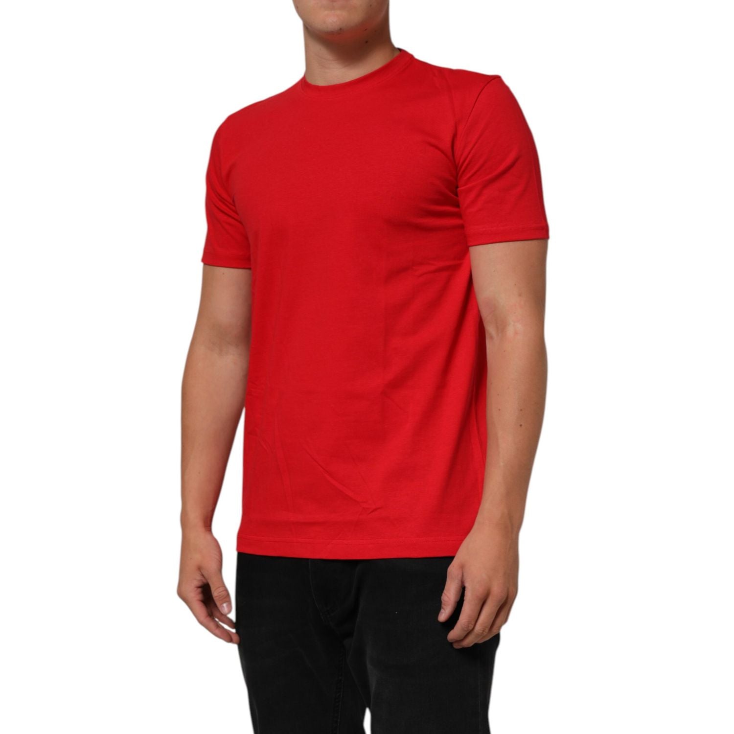 Dolce & Gabbana Red Goodluck 2023 Cotton Crew Neck T-shirt