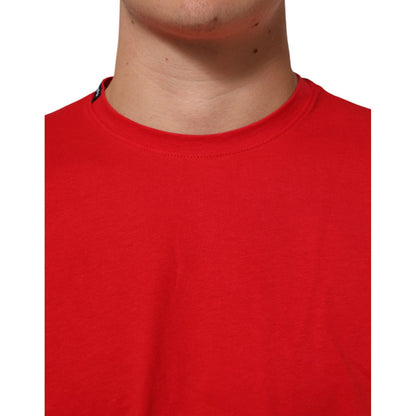 Dolce & Gabbana Red Goodluck 2023 Cotton Crew Neck T-shirt