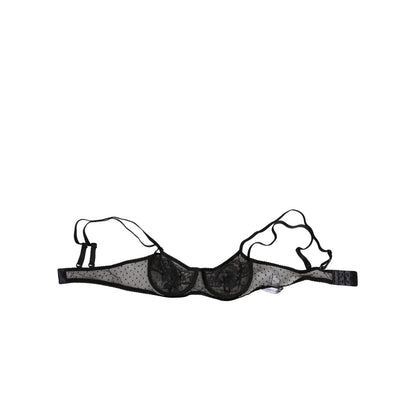 Dolce & Gabbana Black Floral Underwired Balconette Bra Underwear Dolce & Gabbana