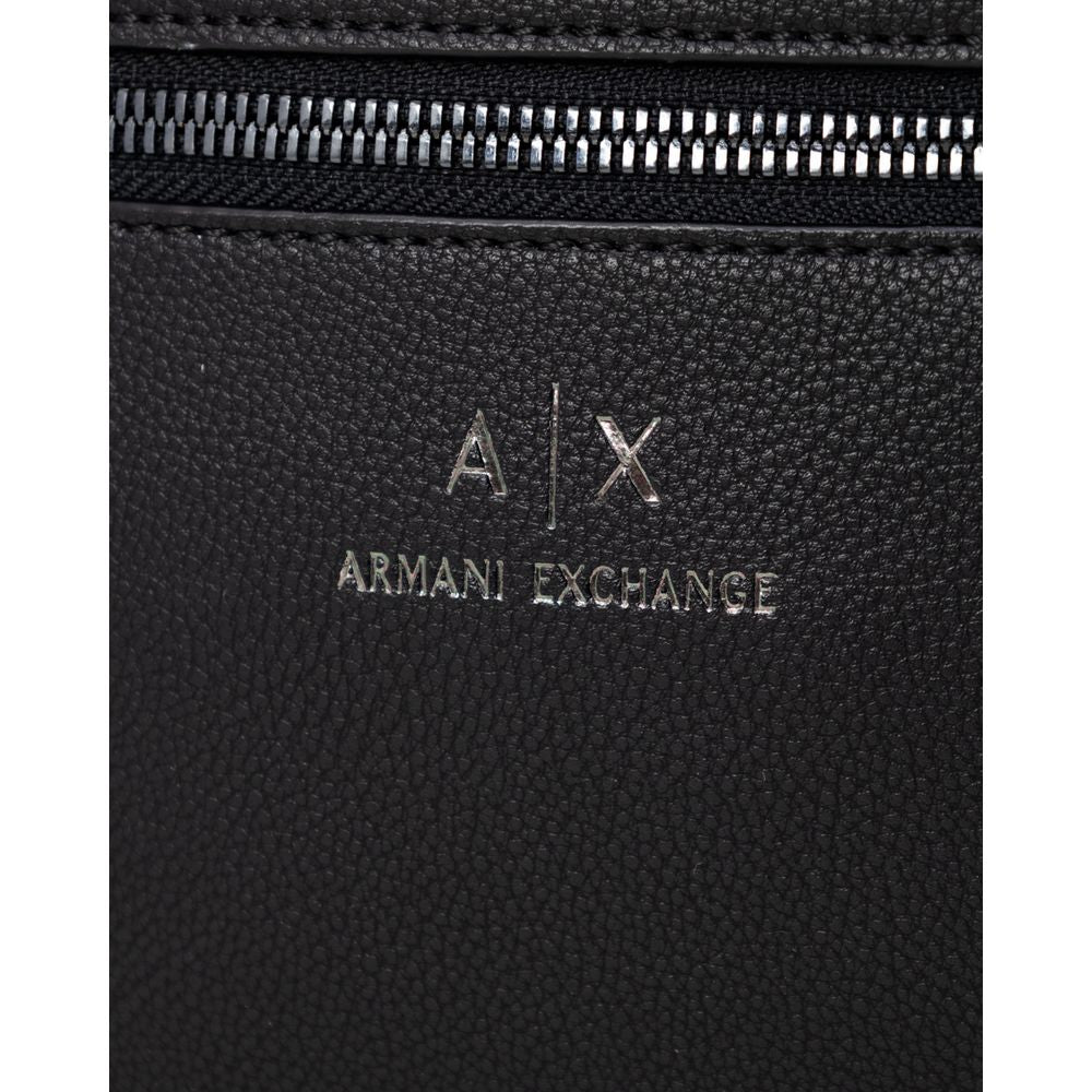 Armani Exchange Black Polyester Messenger Bag Armani Exchange