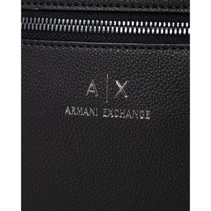 Armani Exchange Black Polyester Messenger Bag Armani Exchange