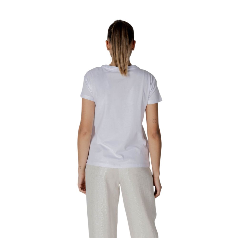 Armani Exchange White Cotton T-Shirt