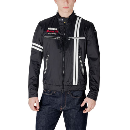 Blauer Black Polyamide Biker Jacket 1728,71956299936,Biker Jackets - Jackets & Coats - Clothing,Black,Blauer,Clothing,IT48 | L,IT52 | XL,Jackets & Coats - Clothing,Men,New with tags