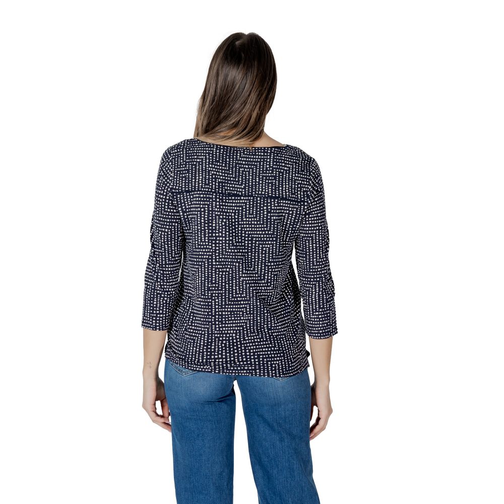 Street One Blue Viscose Long Sleeve T-Shirt