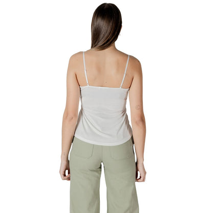 Morgan De Toi White Modal Tank Tops
