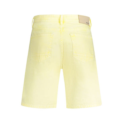 Hugo Boss Giallo Cotton Men Short