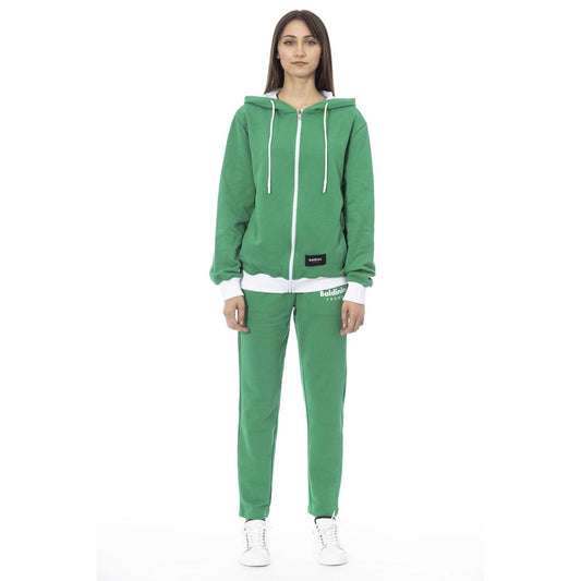 Baldinini Trend Green Cotton Women Sweater 1728,67345744032,Baldinini Trend,Bicolor,Clothing,L,M,New with tags,S,Sweaters - Clothing,Tracksuits - Sweaters - Clothing,Women,XL,XXL