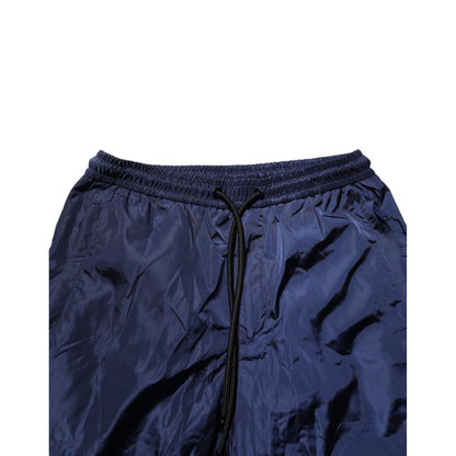 Dolce & Gabbana Blue Nylon Straight Jogger Sweatpants Pants Dolce & Gabbana