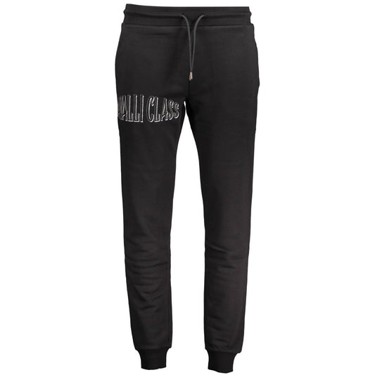 Cavalli Class Black Cotton Men's Sweatpant