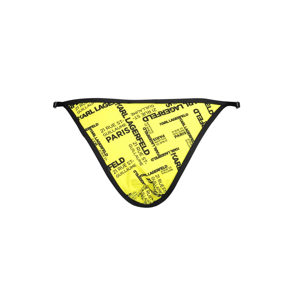 Karl Lagerfeld Yellow Polyamide Women's Swim Brief