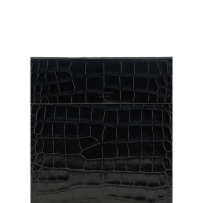 Tom Ford Black Leather Clutch Bag