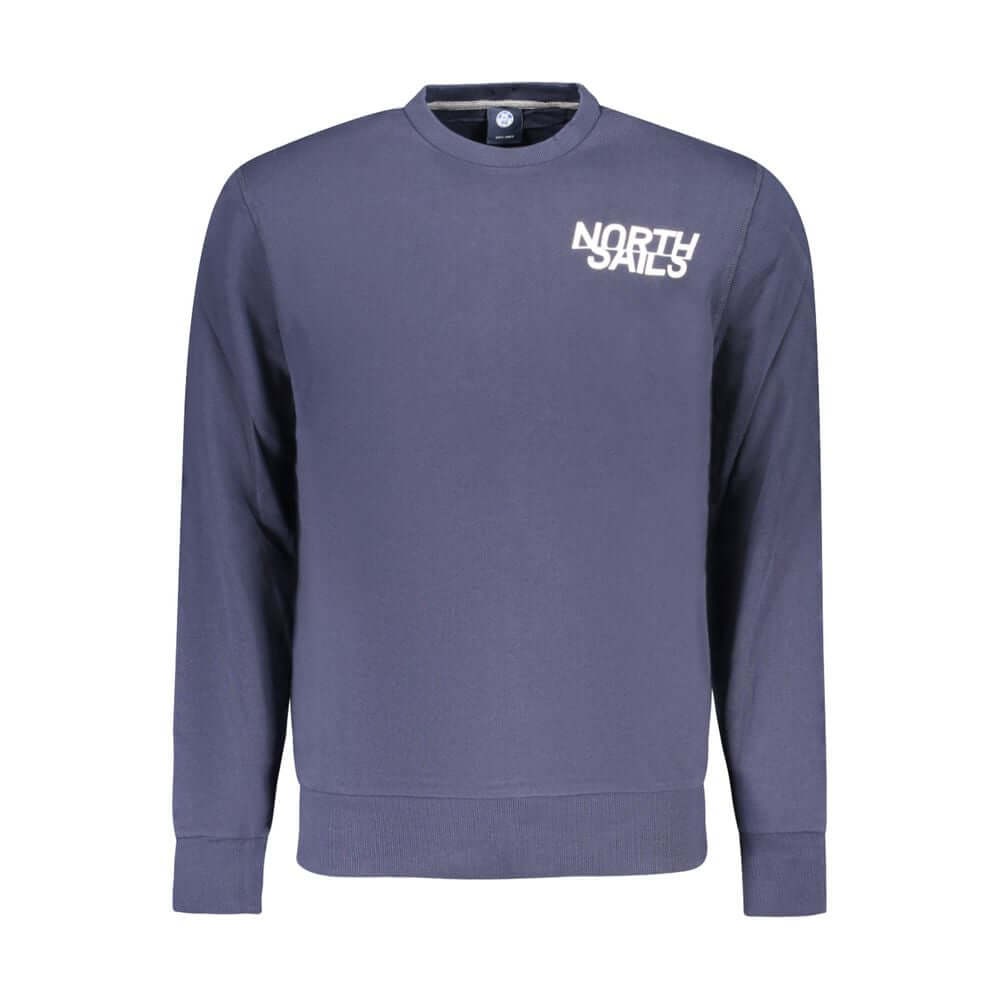 North Sails Blue Cotton Men's Sweatshirt