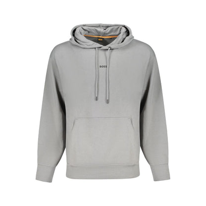 Hugo Boss Gray Cotton Men Sweater
