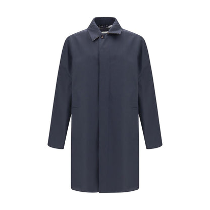Burberry Blue Cotton Coat