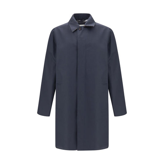 Burberry Blue Cotton Coat