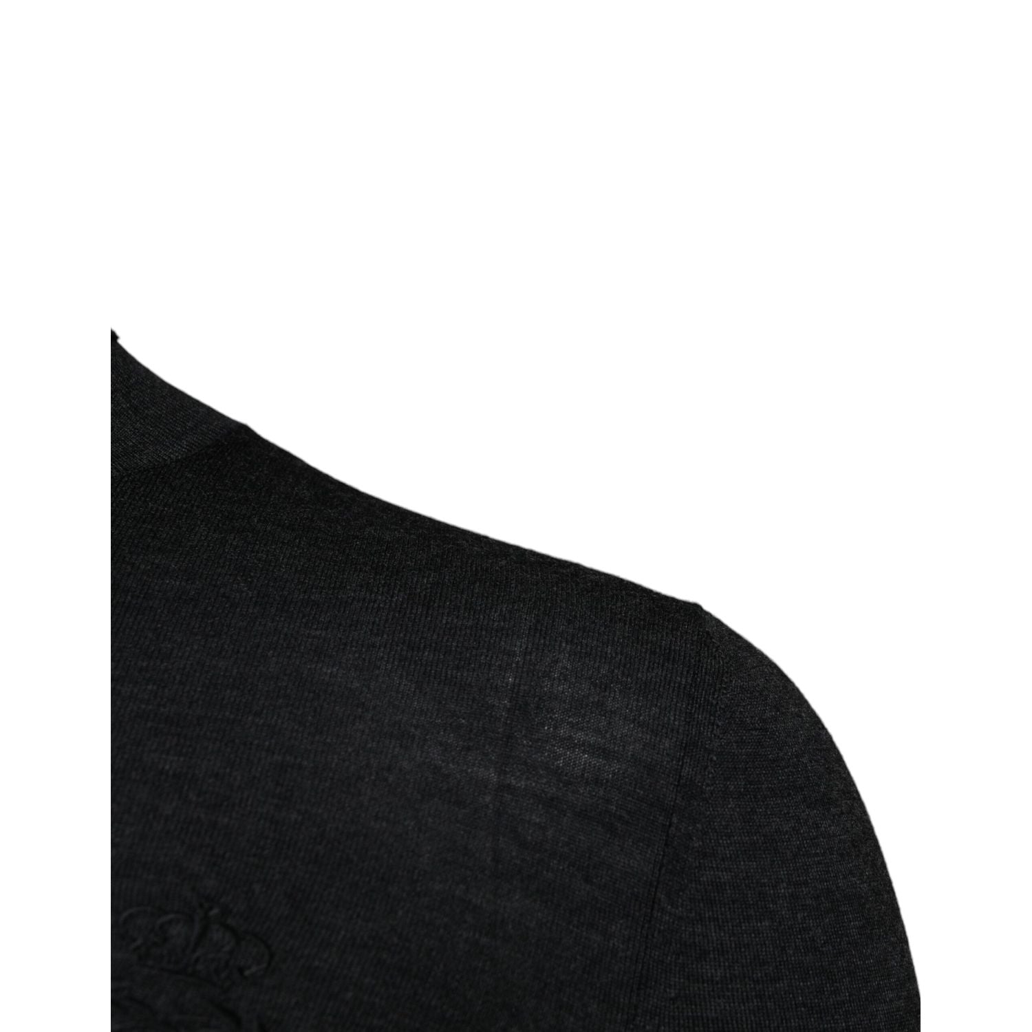 Dolce & Gabbana Black Wool Turtle Neck Men Pullover Sweater