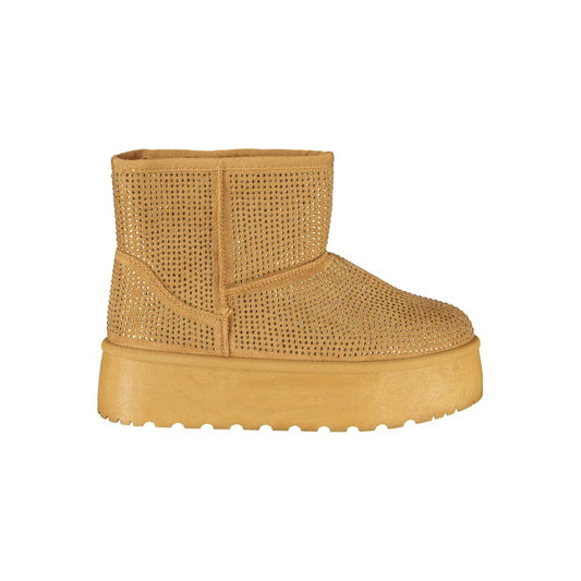 Laura Biagiotti Marrone Polyester Women Boot