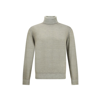 Cruciani Bicolor Wool Turtleneck