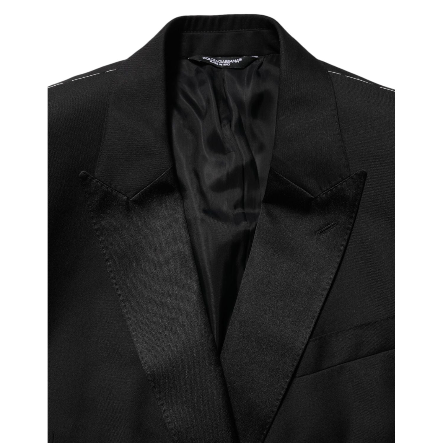 Dolce & Gabbana Black MARTINI Double-Breasted Suit Blazer