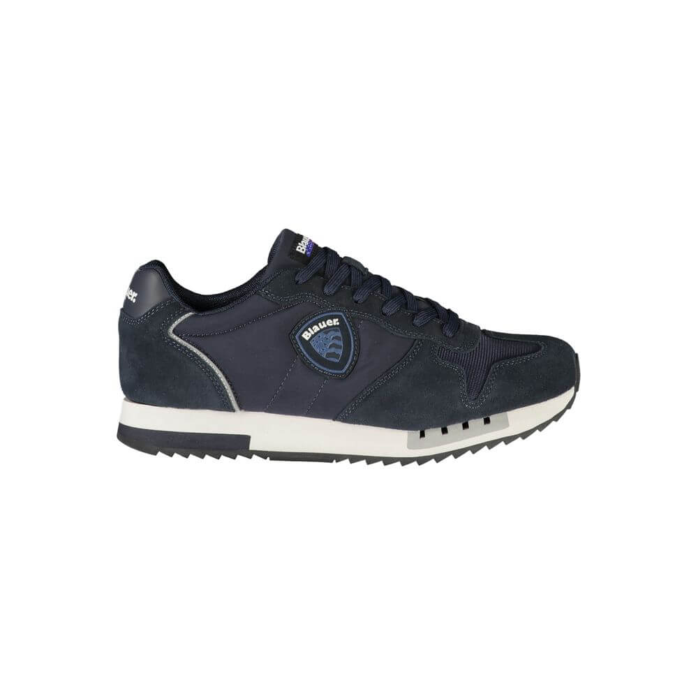 Blauer Blue Polyurethane Men Sneaker 1728,67403481248,Athletic - Sneakers - Shoes,Blauer,Blue,EU43/US10,EU44/US11,EU45/US12,EU46,Men,New with tags,Shoes,Sneakers - Shoes