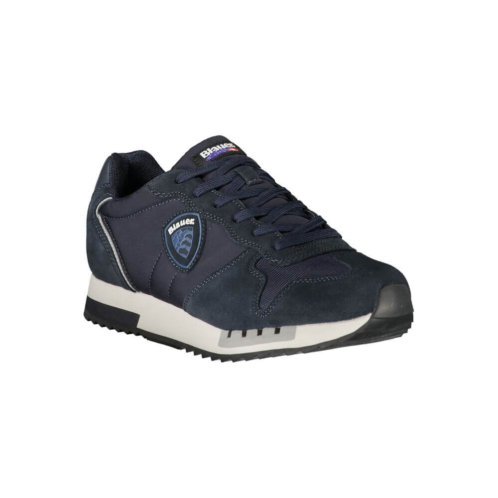 Blauer Blue Polyurethane Men Sneaker 1728,67403481248,Athletic - Sneakers - Shoes,Blauer,Blue,EU43/US10,EU44/US11,EU45/US12,EU46,Men,New with tags,Shoes,Sneakers - Shoes