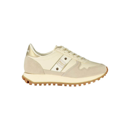 Blauer Beige Leather Women Sneaker 1728,67403481248,Athletic - Sneakers - Shoes,Beige,Blauer,EU37/US7,EU38/US8,EU39/US9,EU40/US10,EU41/US11,New with tags,Shoes,Sneakers - Shoes,Women