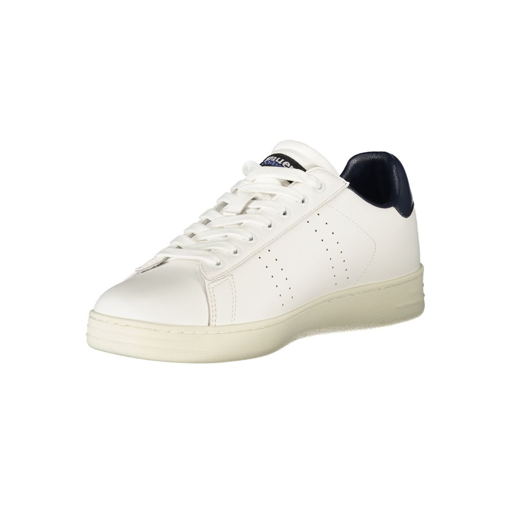 Blauer White Polyurethane Men's Sneaker 1728,67403481248,Athletic - Sneakers - Shoes,Blauer,EU40/US7,EU41/US8,EU42/US9,EU43/US10,EU44/US11,EU45/US12,EU46,Men,New with tags,Shoes,Sneakers - Shoes,White