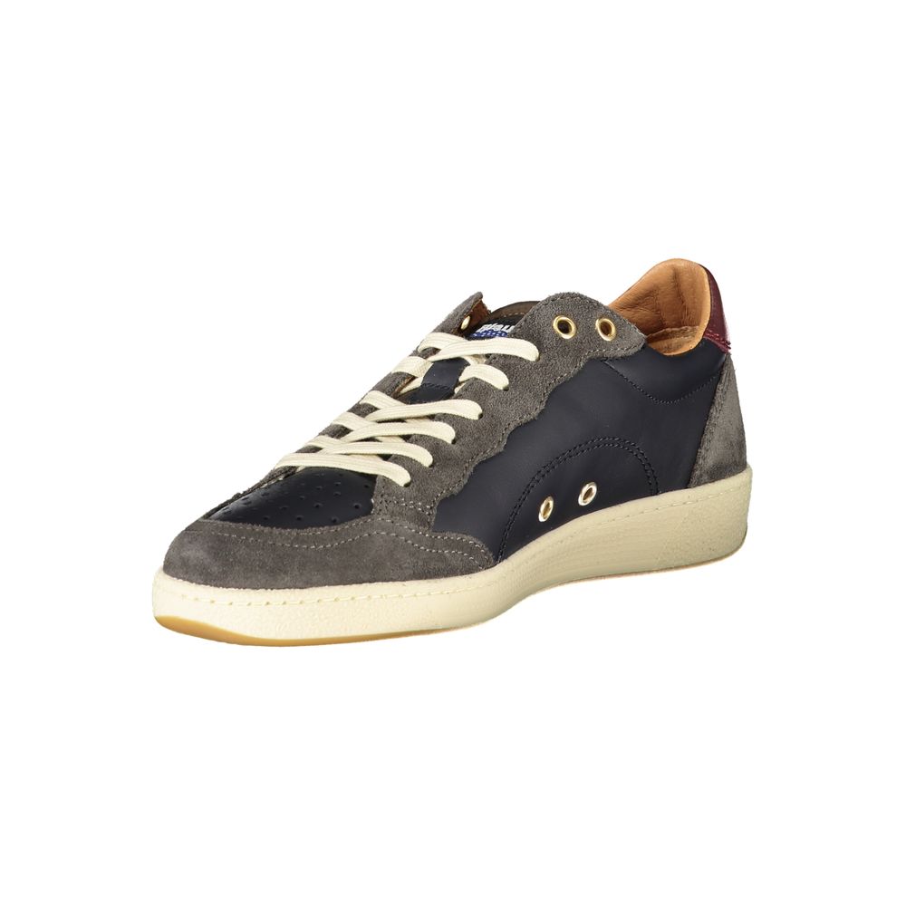 Blauer Blue Leather Men Sneaker 1728,67403481248,Athletic - Sneakers - Shoes,Blauer,Blue,EU40/US7,EU41/US8,EU42/US9,EU43/US10,EU44/US11,EU45/US12,EU46,Men,New with tags,Shoes,Sneakers - Shoes