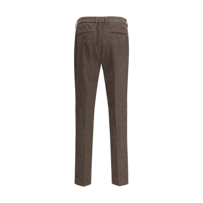 Cruna Brown Cotton Casual Pants