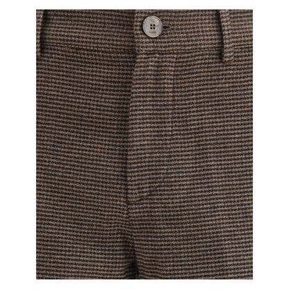 Cruna Brown Cotton Casual Pants