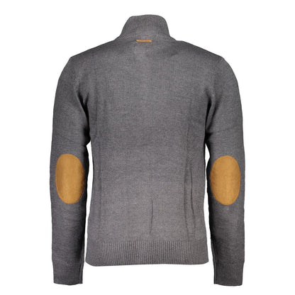 Gianmarco Venturi Grigio Cotton Men Cardigan