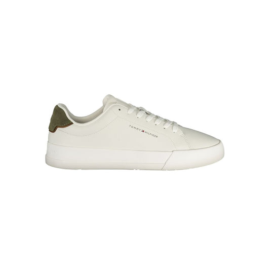 Tommy Hilfiger White Polyurethane Men Sneaker 1728,67403481248,Athletic - Sneakers - Shoes,EU40/US7,EU41/US8,EU42/US9,EU43/US10,EU44/US11,EU45/US12,EU46,Men,New with tags,Shoes,Sneakers - Shoes,Tommy Hilfiger,White