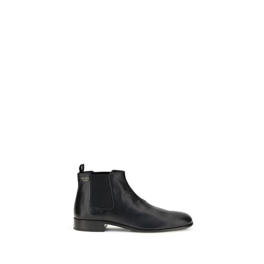 Prada Black Goatskin Ankle Boots 1728,72470364320,Ankle - Boots - Shoes,Black,Boots - Shoes,EU36/US6,EU37/US7,EU38.5/US8.5,EU38/US8,EU41/US11,New with tags,Prada,Shoes,Women