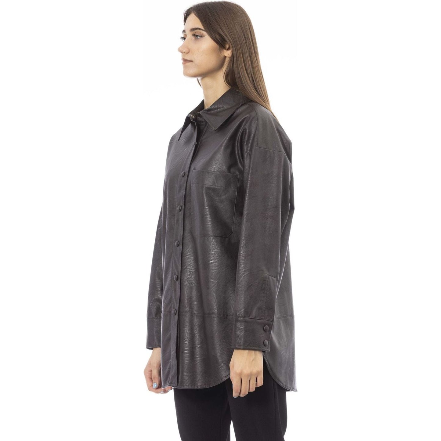 Alpha Studio Shirts AD8841L_5350MORO,Alpha Studio,Brown,Category-Clothing,Clothing,Gender-Women,Made in Italy,Shirts,Shirts - Women - Clothing,Subcategory-Shirts,true,Women,Women > Clothing > Shirts,women >Bags,women>accessorries