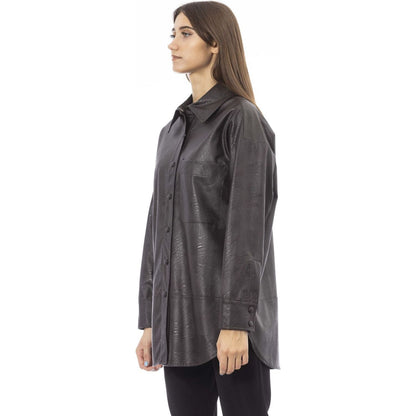 Alpha Studio Shirts AD8841L_5350MORO,Alpha Studio,Brown,Category-Clothing,Clothing,Gender-Women,Made in Italy,Shirts,Shirts - Women - Clothing,Subcategory-Shirts,true,Women,Women > Clothing > Shirts,women >Bags,women>accessorries