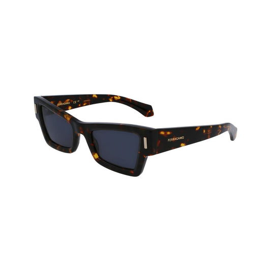 Ferragamo Brown Acetate Sunglasses