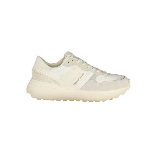 Tommy Hilfiger White Polyurethane Women Sneaker 1728,67403481248,Athletic - Sneakers - Shoes,EU36/US6,EU37/US7,EU38/US8,EU39/US9,EU40/US10,EU41/US11,New with tags,Shoes,Sneakers - Shoes,Tommy Hilfiger,White,Women
